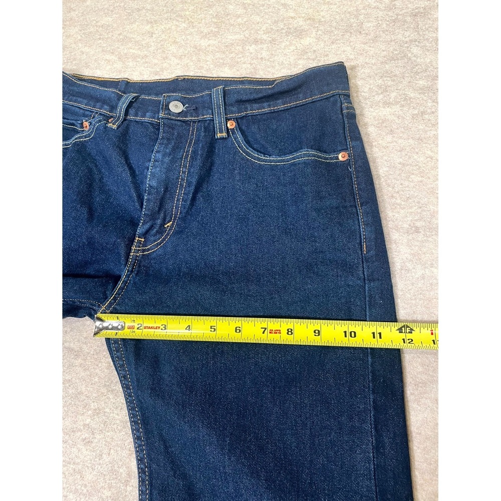 Levi's 505 Regular Jeans Mens 32x30 Blue Denim Cotton Mid Rise Straight Leg - Picture 13 of 16